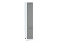 Кухонный  Шкаф пенал с 2-мя дверцами Сканди Белый, Grey Softwood, 2340, 400, каркас ЛДСП  Белый, фасад МДФ  Grey Softwood,  2336*400*576 sppr5VVTtoAR42309