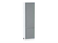 Кухонный  Шкаф пенал с 2-мя дверцами Сканди Белый, Grey Softwood, 2340, 600, каркас ЛДСП  Белый, фасад МДФ  Grey Softwood,  2336*600*576 sppr5VVTtoAR42320