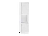 Кухонный  Шкаф пенал с 2-мя дверцами под технику Сканди Белый, White Softwood, 2340, каркас ЛДСП  Белый, фасад МДФ  White Softwood,  2336*600*576 sppr5VVTtoAR56283