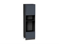 Кухонный  Шкаф пенал с 1-ой дверцей и ящиком под технику Сканди Graphite, Graphite Softwood, 2140, каркас ЛДСП  Graphite, фасад МДФ  Graphite Softwood,  2132*600*576 sppr5VVTtoAR42501