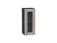 Кухонный  Шкаф верхний с 1-ой остекленной дверцей Лофт Graphite, Cappuccino Veralinga, 720, 300, каркас ЛДСП  Graphite, фасад МДФ/Стекло  Cappuccino Veralinga,  716*300*320 sppr5VVTtoAR35951