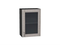 Кухонный  Шкаф верхний с 1-ой остекленной дверцей Лофт Graphite, Cappuccino Veralinga, 720, 500, каркас ЛДСП  Graphite, фасад МДФ/Стекло  Cappuccino Veralinga,  716*500*320 sppr5VVTtoAR39803