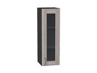 Кухонный  Шкаф верхний с 1-ой остекленной дверцей Лофт Graphite, Cappuccino Veralinga, 920, 300, каркас ЛДСП  Graphite, фасад МДФ/Стекло  Cappuccino Veralinga,  920*300*320 sppr5VVTtoAR40658