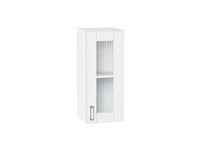 Кухонный  Шкаф верхний с 1-ой остекленной дверцей Лофт Белый, White Silk, 720, 300, каркас ЛДСП  Белый, фасад МДФ/Стекло  White Silk,  716*300*320 sppr5VVTtoAR60029