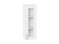 Кухонный  Шкаф верхний с 1-ой остекленной дверцей Лофт Белый, White Silk, 920, 300, каркас ЛДСП  Белый, фасад МДФ/Стекло  White Silk,  920*300*320 sppr5VVTtoAR60032