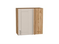 Кухонный  Шкаф верхний прямой угловой Лофт Дуб Вотан, Cream Silk, 720, каркас ЛДСП  Дуб Вотан, фасад МДФ  Cream Silk,  716*700*345 sppr5VVTtoAR71430
