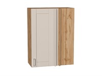 Кухонный  Шкаф верхний прямой угловой Лофт Дуб Вотан, Cream Silk, 920, каркас ЛДСП  Дуб Вотан, фасад МДФ  Cream Silk,  920*700*345 sppr5VVTtoAR71431