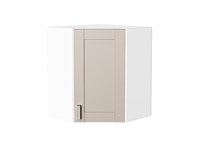 Кухонный  Шкаф верхний угловой Лофт Белый, Cream Silk, 720, каркас ЛДСП  Белый, фасад МДФ  Cream Silk,  716*600*600 sppr5VVTtoAR71518