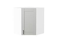 Кухонный  Шкаф верхний угловой Лофт Белый, Grey Silk, 720, каркас ЛДСП  Белый, фасад МДФ  Grey Silk,  716*600*600 sppr5VVTtoAR69656