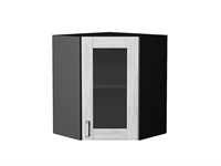 Кухонный  Шкаф верхний угловой остекленный Лофт Graphite, Nordic Oak, 720, каркас ЛДСП  Graphite, фасад МДФ/Стекло  Nordic Oak,  716*600*600 sppr5VVTtoAR36002