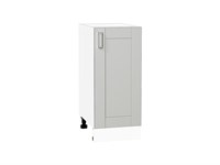 Кухонный  Шкаф нижний с 1-ой дверцей Лофт Белый, Grey Silk, 350, каркас ЛДСП  Белый, фасад МДФ  Grey Silk,  816*350*480 sppr5VVTtoAR69688