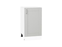 Кухонный  Шкаф нижний с 1-ой дверцей Лофт Белый, Grey Silk, 450, каркас ЛДСП  Белый, фасад МДФ  Grey Silk,  816*450*480 sppr5VVTtoAR69690
