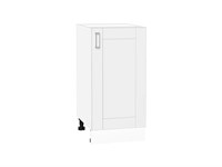 Кухонный  Шкаф нижний с 1-ой дверцей Лофт Белый, White Silk, 400, каркас ЛДСП  Белый, фасад МДФ  White Silk,  816*400*480 sppr5VVTtoAR60083