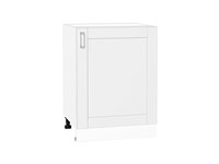 Кухонный  Шкаф нижний с 1-ой дверцей Лофт Белый, White Silk, 600, каркас ЛДСП  Белый, фасад МДФ  White Silk,  816*600*480 sppr5VVTtoAR60086
