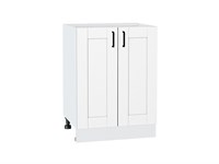 Кухонный  Шкаф нижний с 2-мя дверцами Лофт Белый, Super White, 600, каркас ЛДСП  Белый, фасад МДФ  Super White,  816*600*480 sppr5VVTtoAR55432