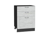 Кухонный  Шкаф нижний с 3-мя ящиками Лофт Graphite, Nordic Oak, 600, каркас ЛДСП  Graphite, фасад МДФ  Nordic Oak,  816*600*480 sppr5VVTtoAR36086