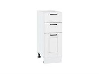 Кухонный  Шкаф нижний с 3-мя ящиками Лофт Белый, Super White, 300, каркас ЛДСП  Белый, фасад МДФ  Super White,  816*300*480 sppr5VVTtoAR55541