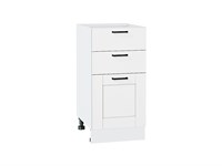 Кухонный  Шкаф нижний с 3-мя ящиками Лофт Белый, Super White, 400, каркас ЛДСП  Белый, фасад МДФ  Super White,  816*400*480 sppr5VVTtoAR55542