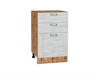 Кухонный  Шкаф нижний с 3-мя ящиками Лофт Дуб Вотан, Nordic Oak, 500, каркас ЛДСП  Дуб Вотан, фасад МДФ  Nordic Oak,  816*500*480 sppr5VVTtoAR63395