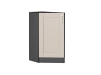 Кухонный  Шкаф нижний торцевой Лофт Graphite, Cream Silk, каркас ЛДСП  Graphite, фасад МДФ  Cream Silk,  816*296*554 sppr5VVTtoAR71601