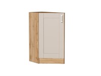 Кухонный  Шкаф нижний торцевой Лофт Дуб Вотан, Cream Silk, каркас ЛДСП  Дуб Вотан, фасад МДФ  Cream Silk,  816*296*554 sppr5VVTtoAR71600