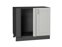 Кухонный  Шкаф нижний угловой Лофт Graphite, Grey Silk, каркас ЛДСП  Graphite, фасад МДФ  Grey Silk,  816*890*480 sppr5VVTtoAR69739