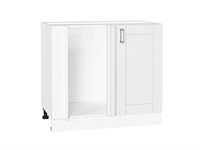 Кухонный  Шкаф нижний угловой Лофт Белый, White Silk, каркас ЛДСП  Белый, фасад МДФ  White Silk,  816*890*480 sppr5VVTtoAR60102