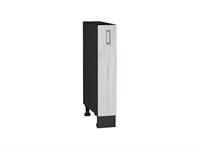 Кухонный  Шкаф нижний бутылочница Лофт Graphite, Nordic Oak, 150, каркас ЛДСП  Graphite, фасад МДФ  Nordic Oak,  816*150*480 sppr5VVTtoAR36121