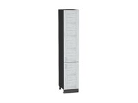 Кухонный  Шкаф пенал с 2-мя дверцами Лофт Graphite, Nordic Oak, 2140, 400, каркас ЛДСП  Graphite, фасад МДФ  Nordic Oak,  2132*400*576 sppr5VVTtoAR36142