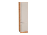 Кухонный  Шкаф пенал с 2-мя дверцами Лофт Дуб Вотан, Cream Silk, 2340, 600, каркас ЛДСП  Дуб Вотан, фасад МДФ  Cream Silk,  2336*600*576 sppr5VVTtoAR71618