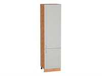 Кухонный  Шкаф пенал с 2-мя дверцами Лофт Дуб Вотан, Grey Silk, 2340, 600, каркас ЛДСП  Дуб Вотан, фасад МДФ  Grey Silk,  2336*600*576 sppr5VVTtoAR69753