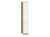 Кухонный  Шкаф пенал с 2-мя дверцами Лофт Дуб Вотан, White Silk, 2340, 400, каркас ЛДСП  Дуб Вотан, фасад МДФ  White Silk,  2336*400*576 sppr5VVTtoAR63431