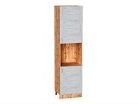 Кухонный  Шкаф пенал с 2-мя дверцами под технику Лофт Дуб Вотан, Nordic Oak, 2340, каркас ЛДСП  Дуб Вотан, фасад МДФ  Nordic Oak,  2336*600*576 sppr5VVTtoAR63423