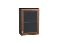 Кухонный  Шкаф верхний с 1-ой остекленной дверцей Шале Graphite, Brown Dreamline, 720, 500, каркас ЛДСП  Graphite, фасад МДФ/Стекло  Brown Dreamline,  716*500*320 sppr5VVTtoAR53807