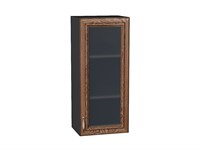Кухонный  Шкаф верхний с 1-ой остекленной дверцей Шале Graphite, Brown Dreamline, 920, 400, каркас ЛДСП  Graphite, фасад МДФ/Стекло  Brown Dreamline,  920*400*320 sppr5VVTtoAR53809