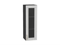 Кухонный  Шкаф верхний с 1-ой остекленной дверцей Шале Graphite, White Dreamline, 920, 300, каркас ЛДСП  Graphite, фасад МДФ/Стекло  White Dreamline,  920*300*320 sppr5VVTtoAR53796