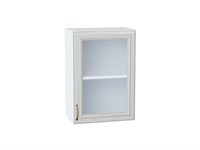 Кухонный  Шкаф верхний с 1-ой остекленной дверцей Шале Белый, White Dreamline, 720, 500, каркас ЛДСП  Белый, фасад МДФ/Стекло  White Dreamline,  716*500*320 sppr5VVTtoAR53789
