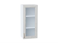 Кухонный  Шкаф верхний с 1-ой остекленной дверцей Шале Белый, White Dreamline, 920, 400, каркас ЛДСП  Белый, фасад МДФ/Стекло  White Dreamline,  920*400*320 sppr5VVTtoAR53791