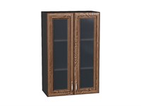 Кухонный  Шкаф верхний с 2-мя остекленными дверцами Шале Graphite, Brown Dreamline, 920, 600, каркас ЛДСП  Graphite, фасад МДФ/Стекло  Brown Dreamline,  920*600*320 sppr5VVTtoAR53841