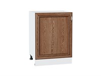 Кухонный  Шкаф нижний с 1-ой дверцей Шале Белый, Brown Dreamline, 600, каркас ЛДСП  Белый, фасад МДФ  Brown Dreamline,  816*600*480 sppr5VVTtoAR53961