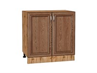 Кухонный  Шкаф нижний с 2-мя дверцами Шале Дуб Вотан, Brown Dreamline, 800, каркас ЛДСП  Дуб Вотан, фасад МДФ  Brown Dreamline,  816*800*480 sppr5VVTtoAR61384