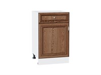 Кухонный  Шкаф нижний с 1-ой дверцей и ящиком Шале Белый, Brown Dreamline, 500, каркас ЛДСП  Белый, фасад МДФ  Brown Dreamline,  816*500*480 sppr5VVTtoAR53943