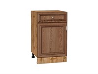 Кухонный  Шкаф нижний с 1-ой дверцей и ящиком Шале Дуб Вотан, Brown Dreamline, 500, каркас ЛДСП  Дуб Вотан, фасад МДФ  Brown Dreamline,  816*500*480 sppr5VVTtoAR61362