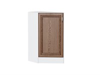 Кухонный  Шкаф нижний торцевой Шале Белый, Brown Dreamline, каркас ЛДСП  Белый, фасад МДФ  Brown Dreamline,  816*296*554 sppr5VVTtoAR54005