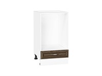 Кухонный  Шкаф нижний под духовку Шале Белый, Brown Dreamline, 450, каркас ЛДСП  Белый, фасад МДФ  Brown Dreamline,  816*450*476 sppr5VVTtoAR67136