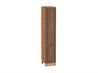 Кухонный  Шкаф пенал с 2-мя дверцами Шале Дуб Вотан, Brown Dreamline, 2140, 400, каркас ЛДСП  Дуб Вотан, фасад МДФ  Brown Dreamline,  2132*400*576 sppr5VVTtoAR61404