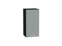 Кухонный  Шкаф верхний с 1-ой дверцей Квадро Graphite, Аквамарин, 720, 350, каркас ЛДСП  Graphite, фасад МДФ  Аквамарин,  716*350*321 sppr5VVTtoAR73092