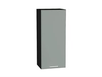 Кухонный  Шкаф верхний с 1-ой дверцей Квадро Graphite, Аквамарин, 920, 400, каркас ЛДСП  Graphite, фасад МДФ  Аквамарин,  920*400*321 sppr5VVTtoAR73099