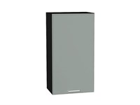 Кухонный  Шкаф верхний с 1-ой дверцей Квадро Graphite, Аквамарин, 920, 500, каркас ЛДСП  Graphite, фасад МДФ  Аквамарин,  920*500*321 sppr5VVTtoAR73101