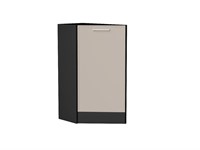 Кухонный  Шкаф нижний торцевой Квадро Graphite, Кашемир, каркас ЛДСП  Graphite, фасад МДФ  Кашемир,  816*296*555 sppr5VVTtoAR73673